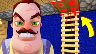 НАШЁЛ СЕКРЕТНЫЙ ЛЮК ПРИВЕТ СОСЕД В МАЙНКРАФТ