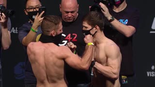 Мовсар Евлоев vs Ник Лентц - Церемония взвешивания UFC 257